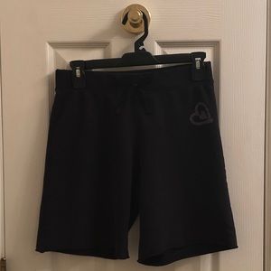 Total Girl Black Mid-Length Shorts